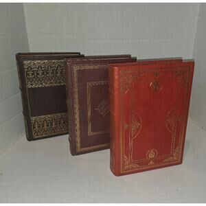 Franklin Library lot of 3 Leather Faulkner Hill of Summer Depths of Glory SIGNED